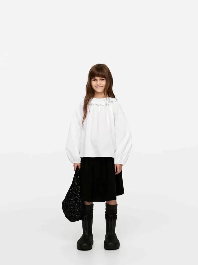 Frill-Collar Blouse