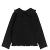 Frill Collar Pointelle Top Frill Collar Pointelle Top