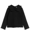 Frill Collar Pointelle Top Frill Collar Pointelle Top