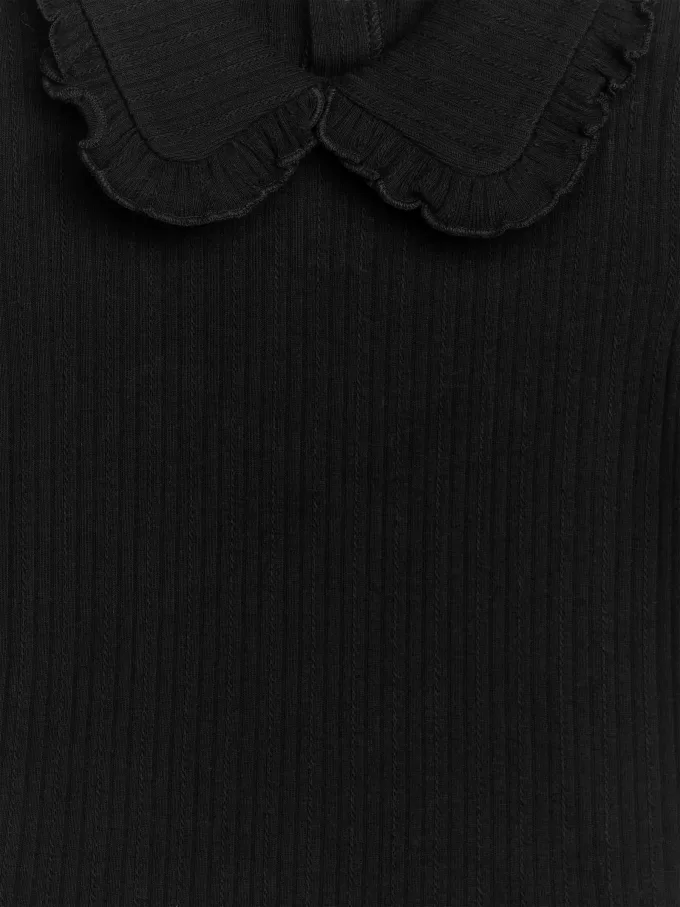 Frill Collar Pointelle Top Frill Collar Pointelle Top