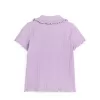 Frill-Collar Ribbed Jersey Top Frill-Collar Ribbed Jersey Top