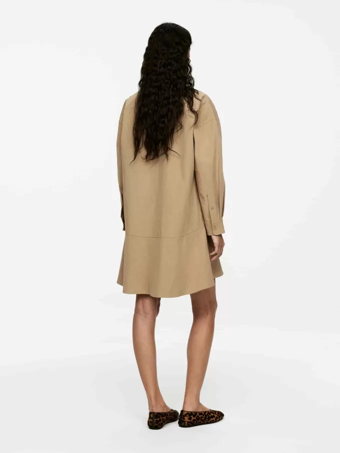 Frill-Detail Cotton Dress