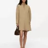 Frill-Detail Cotton Dress