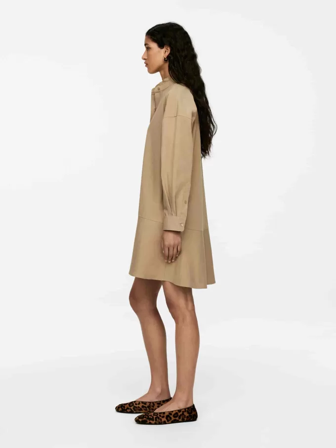 Frill-Detail Cotton Dress