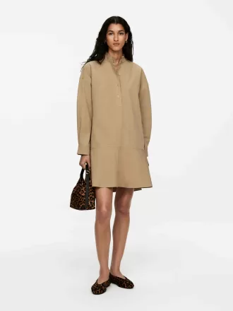 Frill-Detail Cotton Dress