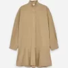 Frill-Detail Cotton Dress