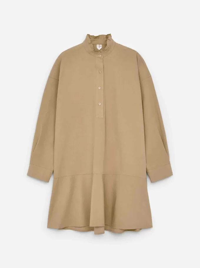 Frill-Detail Cotton Dress