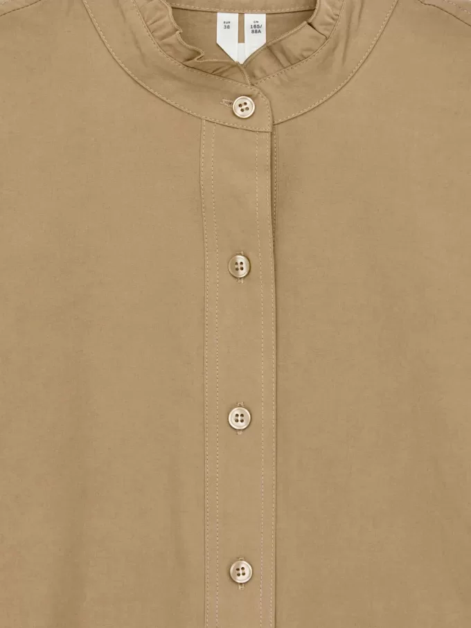 Frill-Detail Cotton Dress
