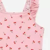 Frill-Detail Swimsuit