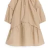 Frill Linen Blend Dress Frill Linen Blend Dress
