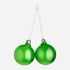 Glass Baubles Set of 2