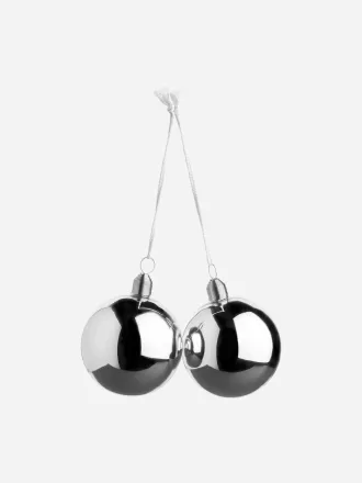 Glass Baubles Set of 2