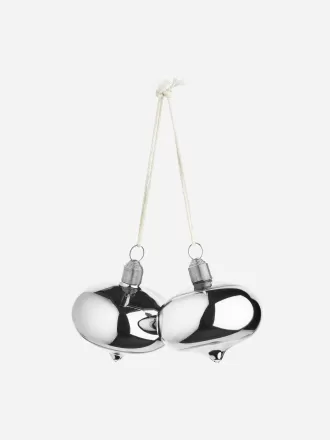 Glass Baubles Set of 2
