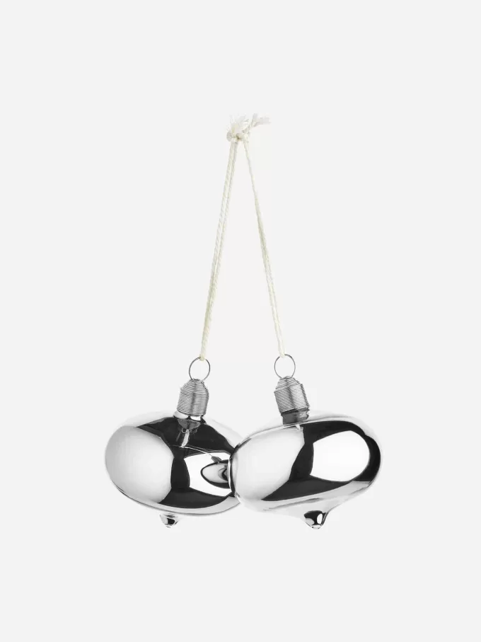 Glass Baubles Set of 2