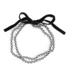 Glass Bead Velvet Necklace