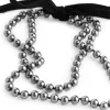 Glass Bead Velvet Necklace
