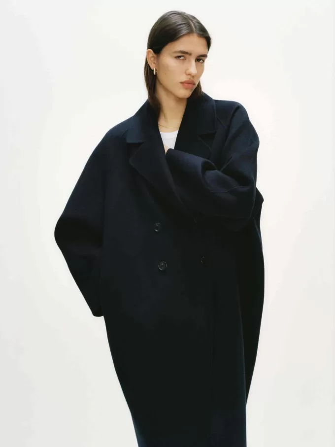 Oversized Wool-Blend Coat
