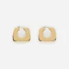 Gold-Plated Hoop Earrings