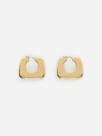 Gold-Plated Hoop Earrings