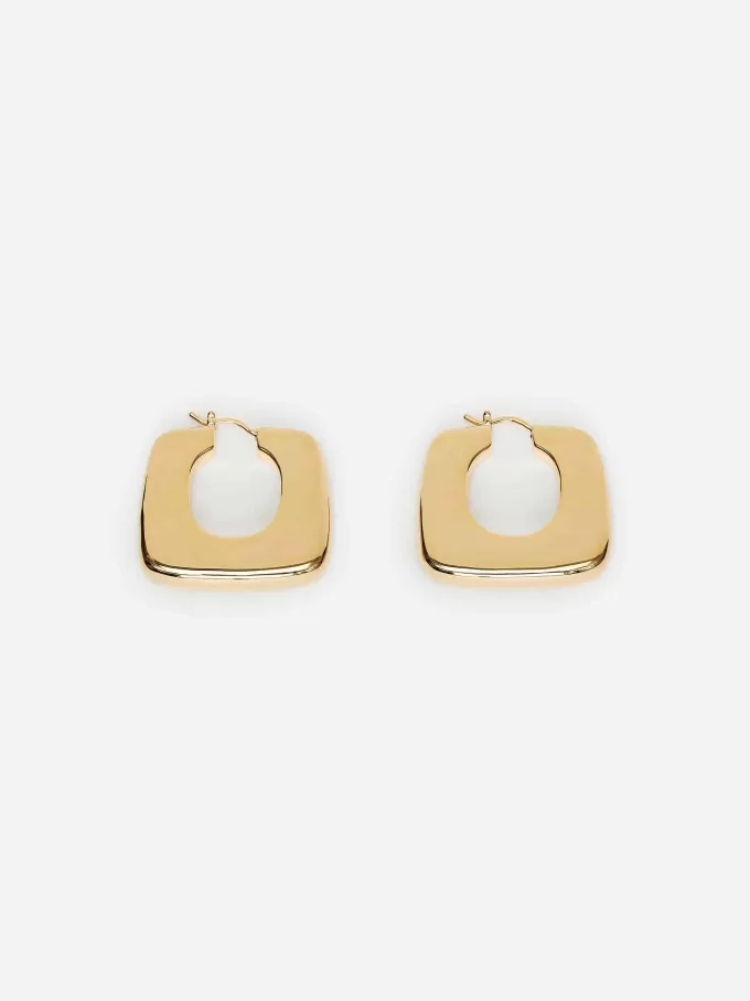 Gold-Plated Hoop Earrings