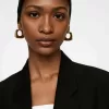 Gold-Plated Hoop Earrings