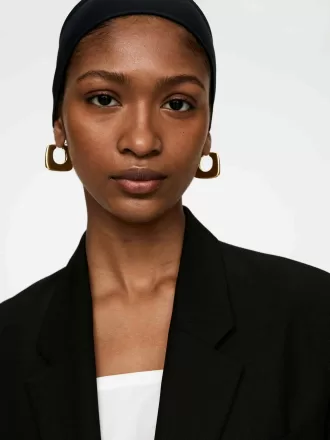 Gold-Plated Hoop Earrings