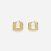 Gold-Plated Hoop Earrings