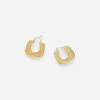 Gold-Plated Hoop Earrings