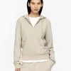 Half-Zip Cotton Hoodie