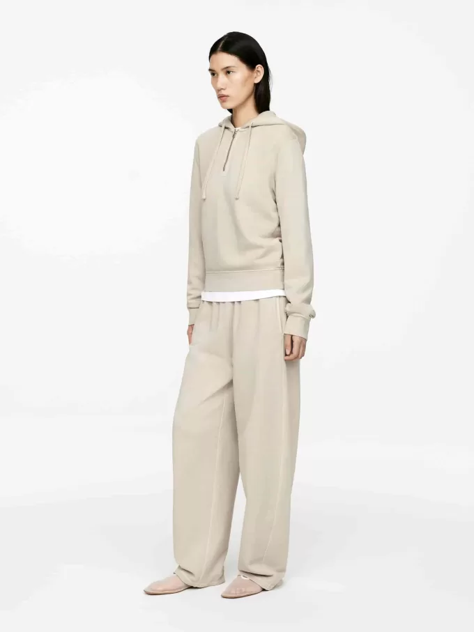 Half-Zip Cotton Hoodie