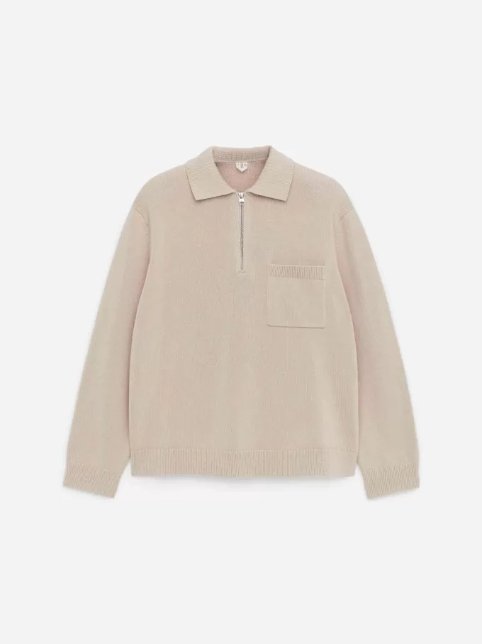 Half Zip Cotton Jumper