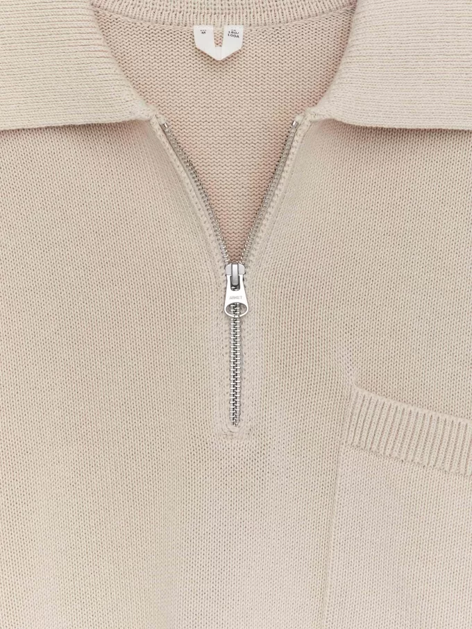 Half Zip Cotton Jumper