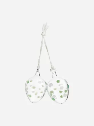 Hanging Glass Ornaments Set of 2