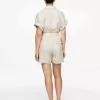 High Waist Linen Shorts