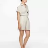 High Waist Linen Shorts