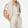 High Waist Linen Shorts