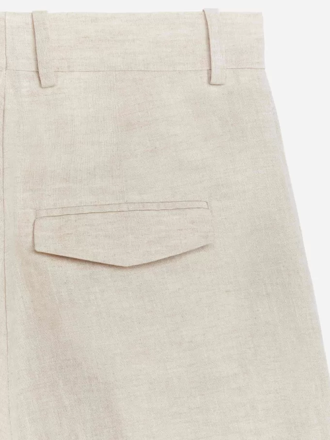 High Waist Linen Shorts