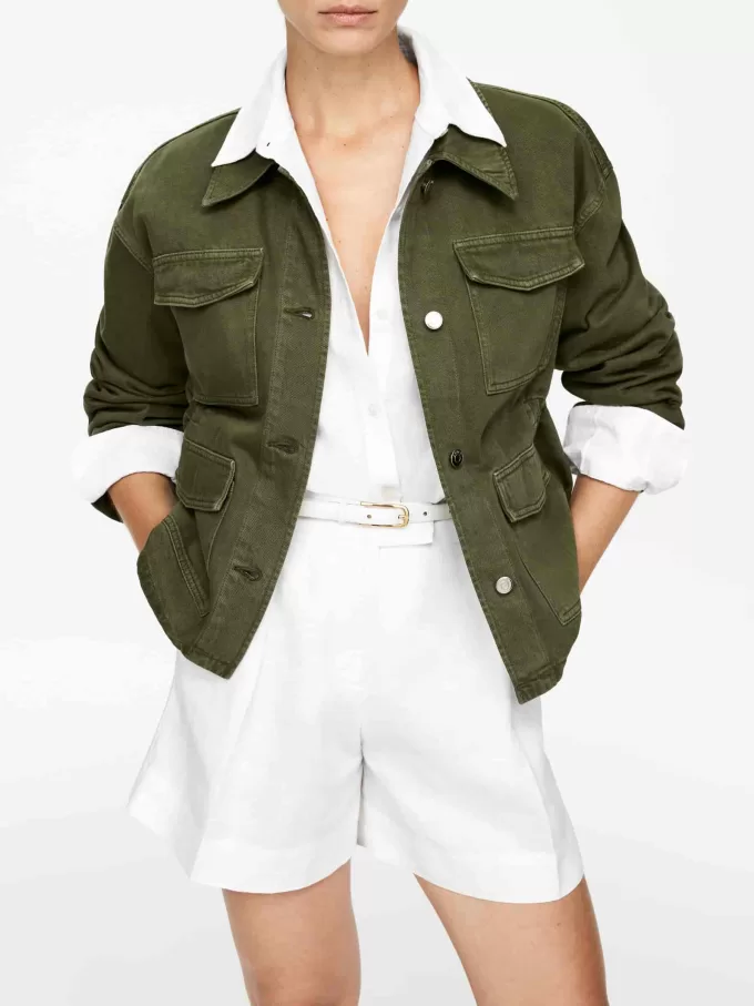 High Waist Linen Shorts