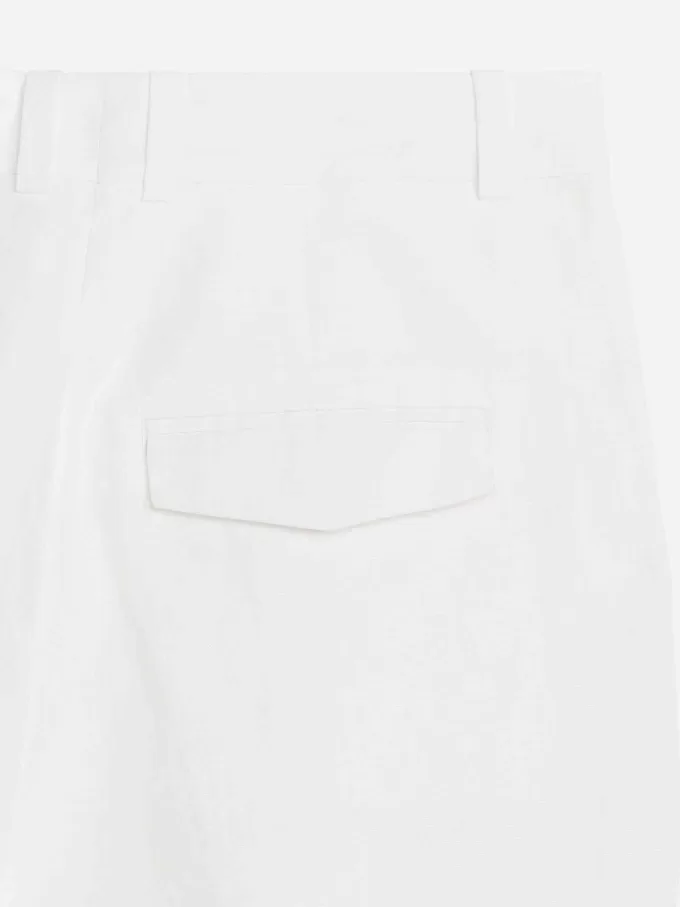 High Waist Linen Shorts