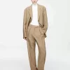 High-Waist Tailored Trousers