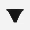 High-Waist Textured Bikini Briefs