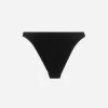 High-Waist Textured Bikini Briefs