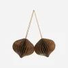 Honeycomb Ornaments Set of 2 Honeycomb Ornaments Set of 2
