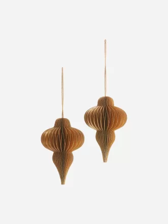 Honeycomb Ornaments Set of 2