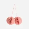 Honeycomb Ornaments Set of 2 Honeycomb Ornaments Set of 2