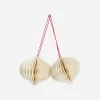 Honeycomb Ornaments Set of 2 Honeycomb Ornaments Set of 2