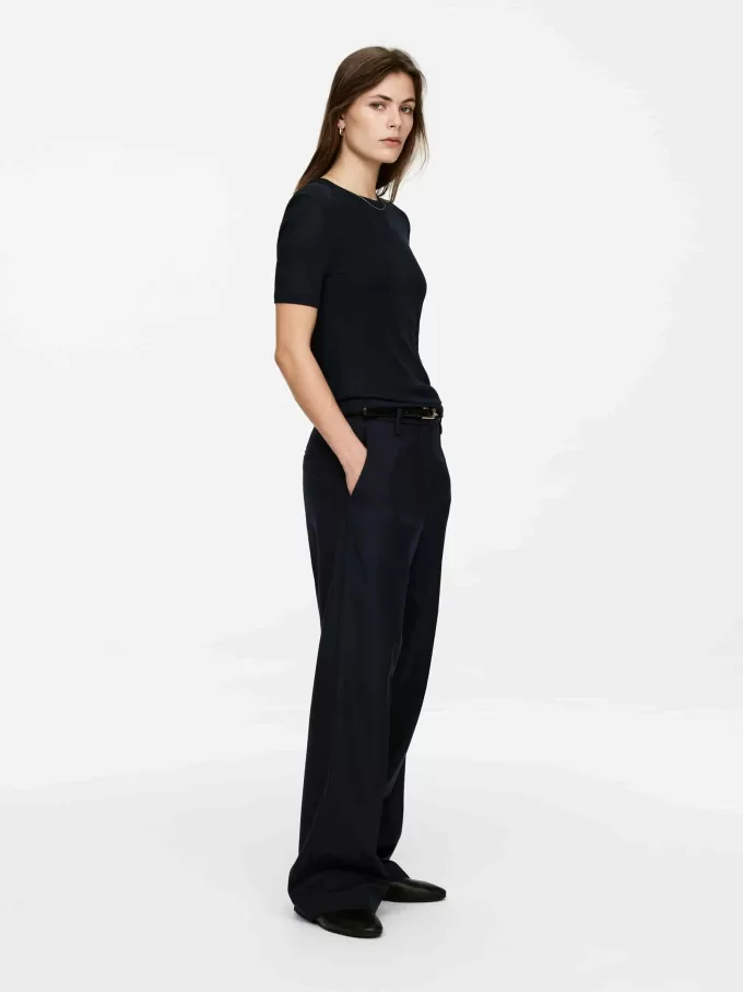 Hopsack Wool Trousers