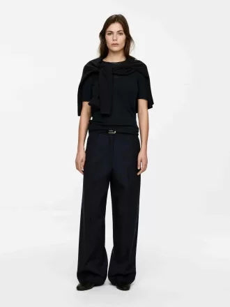 Hopsack Wool Trousers