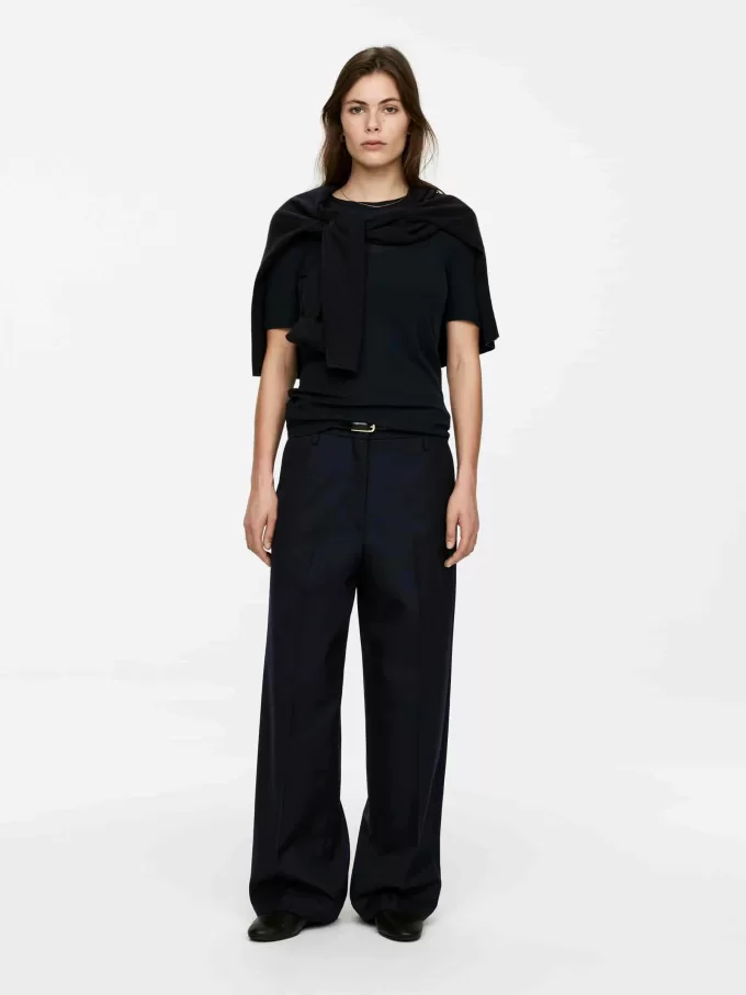 Hopsack Wool Trousers