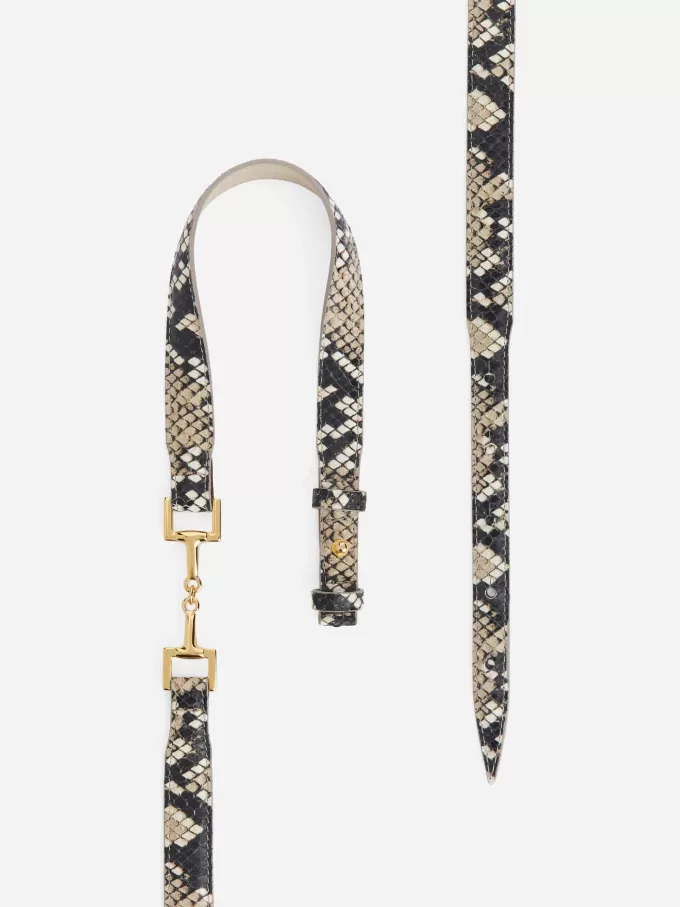 Horsebit Buckle Leather Belt
